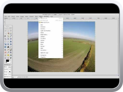 How to remove fisheye lens distortion on DJI Phantom 2 Vision photos using GIMP